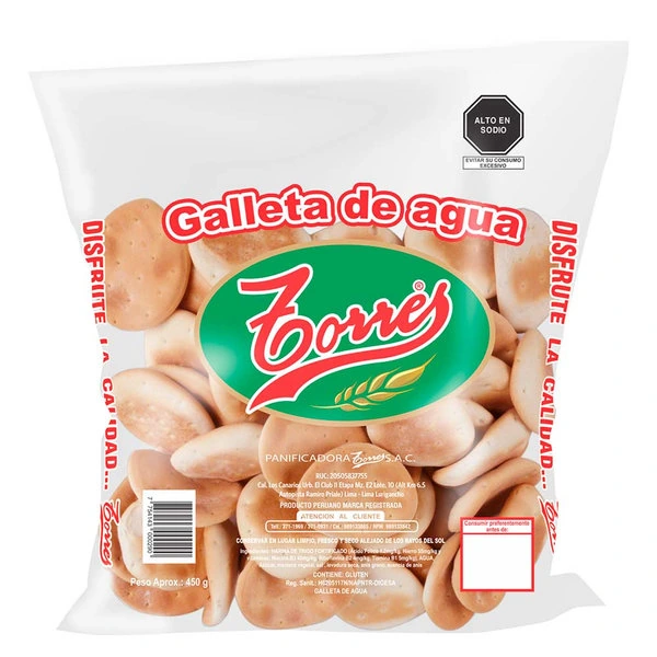 Galleta de agua Torres x 48 unid x 450 g